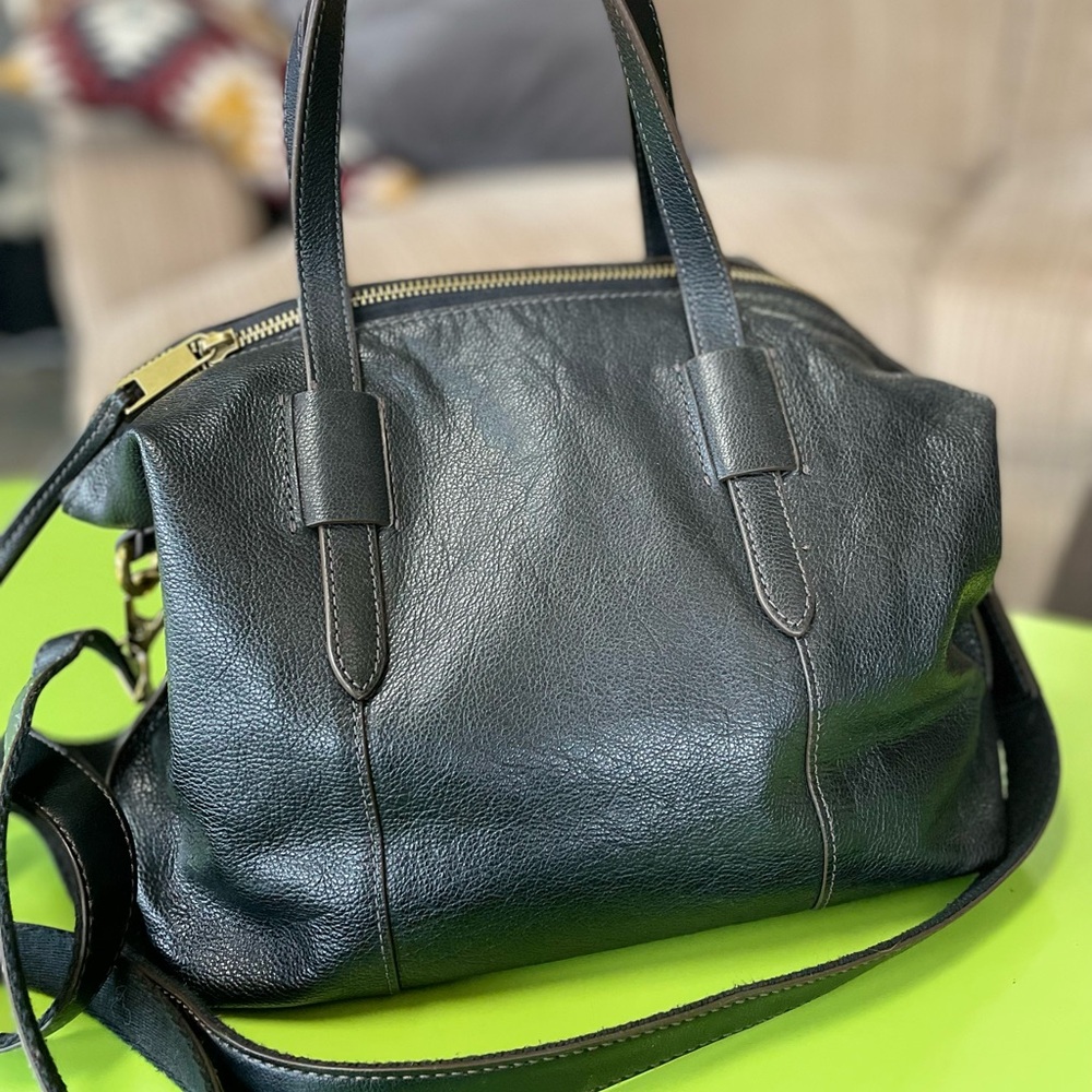 FOSSIL Black Leather Handbag